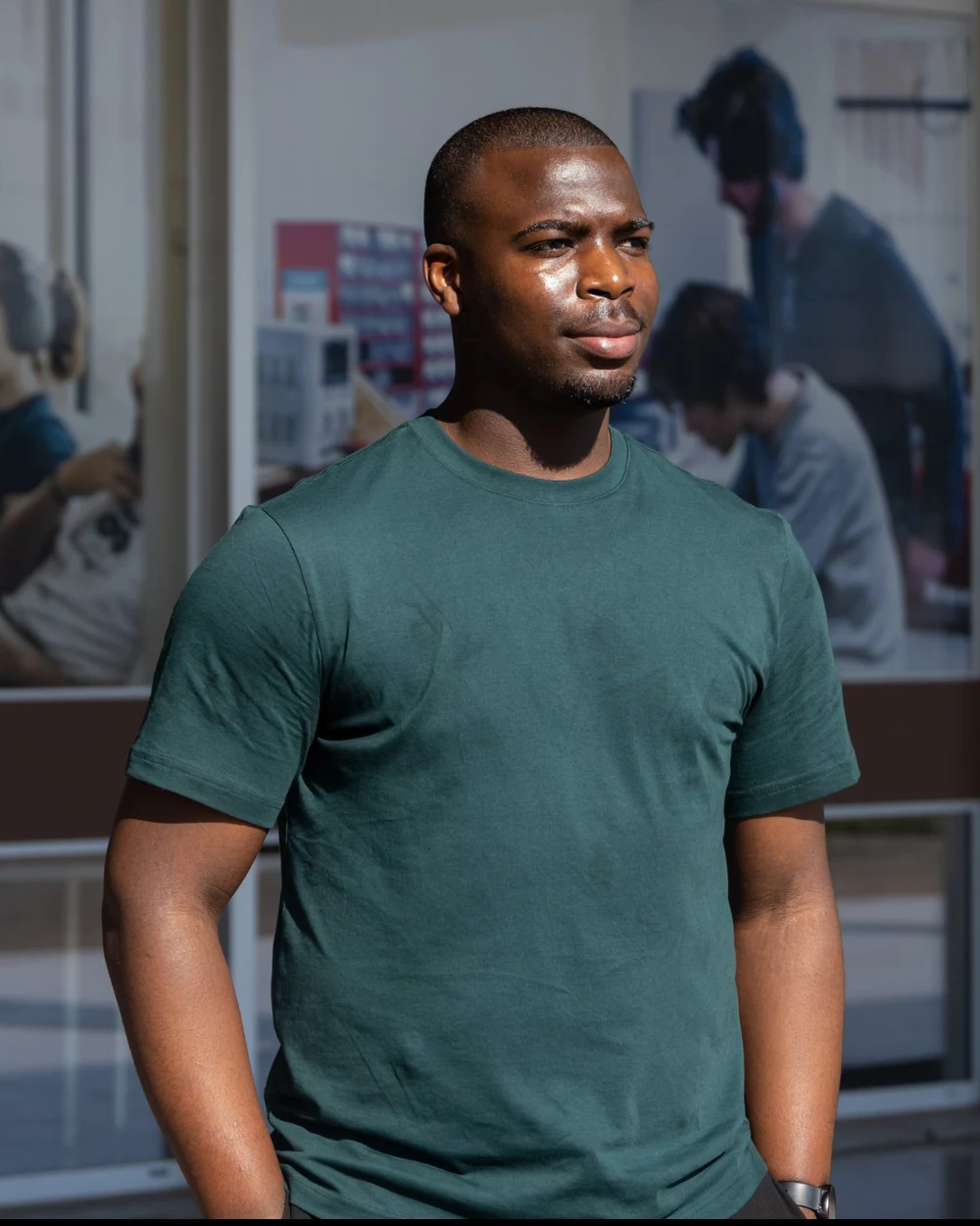 Steve Darius NDE NOUMI at the medical AI hackathon he organized, Lyon